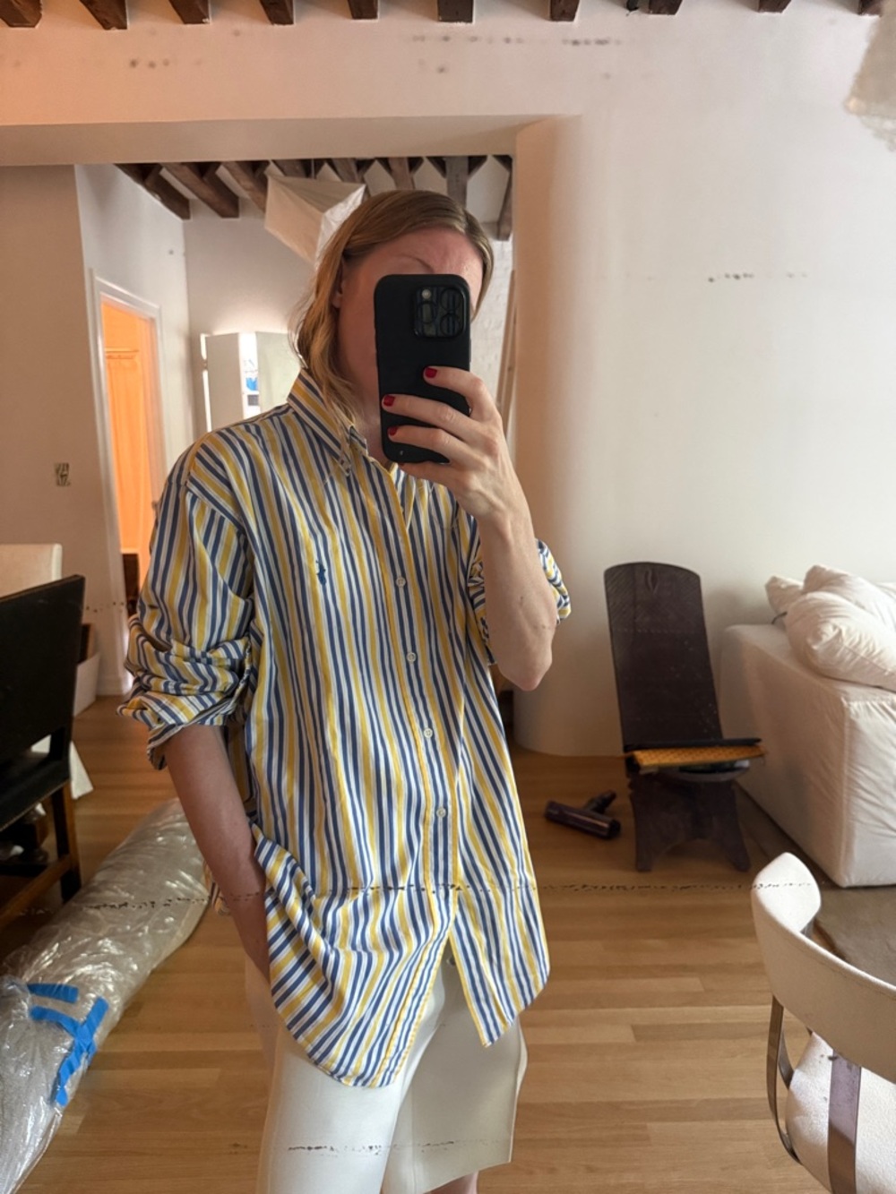 90s Ralph Striped Button Down - Picture 1 of 6
